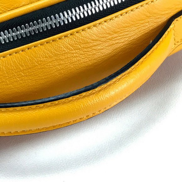 AUTHENTIC A.TESTONI Backpack-Bag yellow Leather - Picture 8 of 8